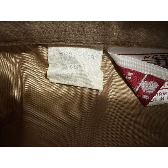 Pendleton Vtg Camel Tan 100% Virgin Wool Straight Skirt Pockets Fully Lined Sz S - Picture 5 of 6